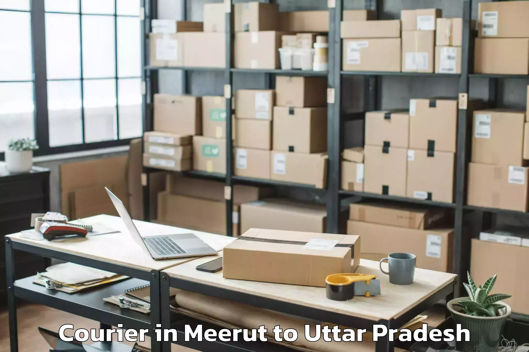 Affordable Meerut to Bikapur Courier